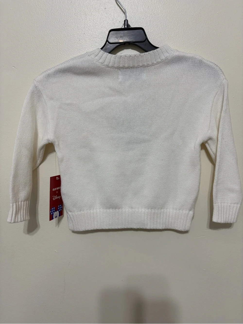 Old Navy White Disney Knit Pullover